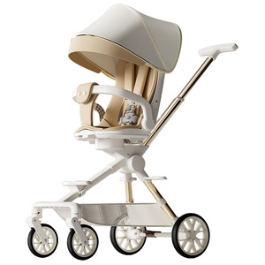 Poussette pour bébé pliable et légère à rétraction en un clic Poussette inclinable avec poussette Appareil pour bébé - Product Image 4