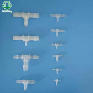 Conector en T de nailon PP reductor con conexión de manguera de 3/8 x 3/8 x 1/4 para distribución de agua - Product Image 2