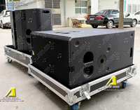 T24N systèmes audio portables pa système de haut-parleurs au néodyme processeur dsp pilote de 3 pouces double haut-parleur de gamme complète de 12 pouces