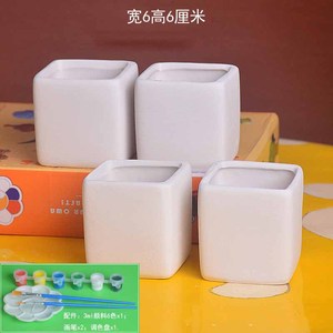 <span class=keywords><strong>Macetas</strong></span> suculentas <span class=keywords><strong>de</strong></span> cerámica Bisque DIY Maceta <span class=keywords><strong>para</strong></span> pintura infantil - Product Image 4