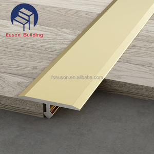 Striscia decorativa a forma di T in lega di alluminio per bagno 1.5mm rifinitura del pavimento in legno 1mm di metallo Anti-collisione che incorpora lo sfondo - Product Image 4