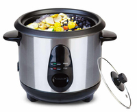 Appareil de cuisine CE 220-240V en acier inoxydable, cuiseur à riz à cuisson rapide, 400W