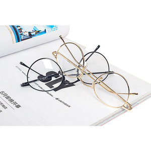 Maidis Round Metal Eyeglasses Frames Full Frame Unisex Blue Light Protection Fashion Trend - Product Image 4