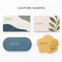 Impression de cartes de visite en papier couché personnalisé avec logo imprimé offset, estampage à chaud, coins arrondis, forme personnalisée et gaufrage
