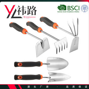Bis Sichuan 5 Piece Gardening Tools Set Stainless Steel Hand Trowel Rake Cultivator For Garden <b>Planting</b> Digging <b>Soil</b> - Product Image 4