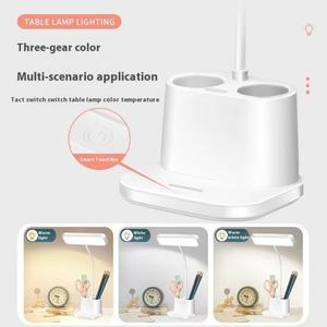 Lampe de bureau LED rechargeable par USB 800 mA, trois températures de couleur, porte-stylo, commande tactile, lampe de table pour l'étude - Product Image 2