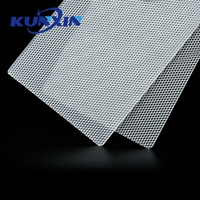 Feuille diffuseur en polycarbonate optique Kunxin, transparente, motif hexagonal concave, PMMA 1 mm 2 mm, diffuseur de lumière prismatique en acrylique UGR