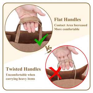 Sac en papier kraft épais classique, durable et écologique avec poignée renforcée pour l'emballage - Product Image 4