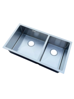 Évier de cuisine double en acier inoxydable 304/201 de haute qualité, extensible, anti-rayures, sans robinet, par les fabricants d'acier inoxydable