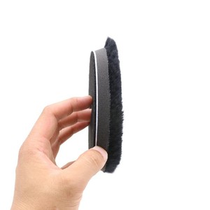 Corée Offre Spéciale chèvre Da laine tampon de polissage 5 pouces coupe lourde <span class=keywords><strong>voiture</strong></span> soins noir laine tampons de polissage - Product Image 3