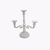 Candelabro de Hierro Forjado de Cinco Brazos, Estilo Europeo, Lujoso y Elegante, para Decoración Romántica de Hogar, Hotel o Boda