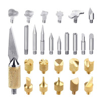 Kit de 28 embouts professionnels pour pyrogravure sur bois, ensemble d'embouts pour pyrogravure, kit de buses pour stylo de pyrogravure