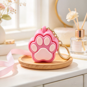 Llavero Antiestrés con Diseño de Pata de Gato Impreso en 3D, Juguete con Botón de Presión, Colgante para Mochila, Llavero Promocional Personalizado - Product Image 2
