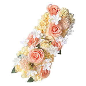 Decoración Floral de Lujo Hecha a Mano con Seda para Bodas, Mezcla de Rosas, Peonías e <span class=keywords><strong>Hortensias</strong></span>, para Puertas y Ventanas Arqueadas, Ideal para Halloween - Product Image 5