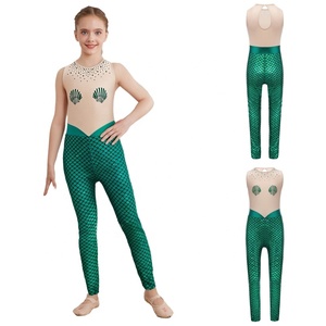 Leotardo con Escamas de Sirena para Niñas de 4 a 16 Años, Pantalones Largos, Mono para Juegos de Rol, Fiestas Temáticas, Actuaciones en Escenario, Ropa de Baile, Fabricante - Product Image 2