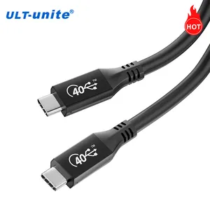 ULT-Unite Pd 100W ที่ชาร์จ USB4แบบเร็วสายเคเบิลข้อมูล40Gbps USB C USB4.0สายวิดีโอและเสียง