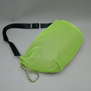 Sacs de voyage décontractés couleur personnalisée à la mode durable polyester PP CORD maille jaune clair pour hommes - Product Image 4