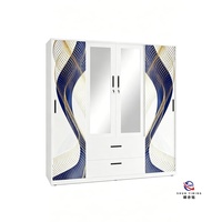 Armoire en acier imprimé de qualité supérieure, armoire de rangement pour vêtements en métal durable avec revêtement antirouille