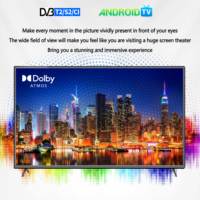 Televisor LED Inteligente Digital HD DVB-T2 de 32 Pulgadas, Económico, 12V CC, Tamaño Pequeño para RV, Dormitorios, Tiendas de Conveniencia, Venta al Por Mayor