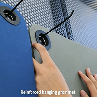 Tapis de yoga en TPE personnalisé avec logo, trou de fixation en caoutchouc, réglable, antidérapant, résistant à la transpiration, pour studio de Pilates et de yoga, vente en gros