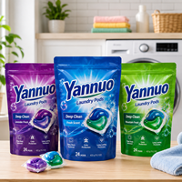 Sachet d'emballage personnalisé pour dosettes de lessive, tampons et papier toilette, avec logo sur mesure, recyclable, imprimé sur mesure, pochette stand-up de qualité alimentaire