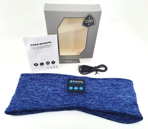 Headphone Nirkabel Stereo HD LED untuk Olahraga Tahan Air IPX1 5.0 dengan Headband untuk <span class=keywords><strong>Jogging</strong></span>, Yoga, Insomnia, Tidur - Product Image 3