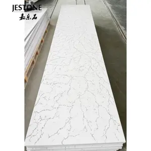 Jestone Customized Kitchen Countertop Marble Carrara Modified Acrylic Solid Surface Slabs
