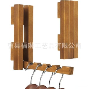 Séchoir à linge en bois pliable mural 6,02x7,05 pouces avec fonction magnétique pour suspendre les vêtements - Product Image 5