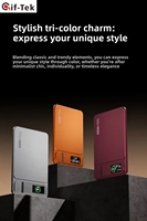 Power Bank Nirkabel Ultra Tipis Berbahan Aluminium Alloy 5000mAh 22.5W Pengisian Cepat Tahan Air Portabel Layar LED Untuk Penggunaan Luar Ruangan