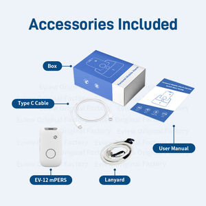 EV12 Alarme de sécurité d'urgence SOS pour travailleur isolé avec détection de chute et alerte de mouvement Traqueur GPS 4G - Product Image 5
