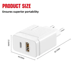 Esign-cargador portátil tipo C de 20W, cargador de pared PD para tableta y teléfono móvil samsung