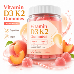 Suplemento multivitamínico múltiple para apoyar la inmunidad Cuidado DE LA SALUD <span class=keywords><strong>Colecalciferol</strong></span> <span class=keywords><strong>10000</strong></span> Calcio y vitamina D3 K2 Gomitas para la salud - Product Image 5