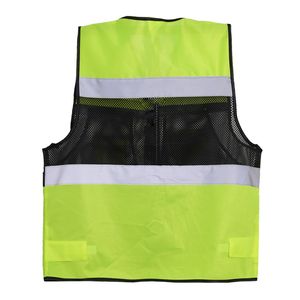 Gilet de sécurité réfléchissant personnalisé vêtements de sécurité haute visibilité en gros OEM en vrac vêtements de travail pour la sécurité routière de construction - Product Image 5