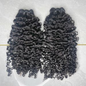 Estensioni dei <span class=keywords><strong>capelli</strong></span> umani ricci crespi morbidi di nuovo arrivo <span class=keywords><strong>capelli</strong></span> cambogiani grezzi non trattati, <span class=keywords><strong>capelli</strong></span> vergini grezzi allineati alla cuticola ricci crespi - Product Image 2