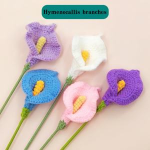 Flor de Lirio de Cala Tejida a Mano en Lana, Regalo Artificial para el Día de San Valentín, Recuerdo de Acción de Gracias - Product Image 3