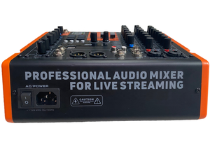 OEM SL4K Live Streaming in metallo analogico Mixer Console a 4 canali tipo-C OTG ad alte prestazioni professionale Loop-Back Audio Audio <span class=keywords><strong>FX</strong></span> - Product Image 6