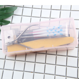 Qgtszs — boîte en plastique rose, <span class=keywords><strong>rangement</strong></span> de manucure, Art des ongles, outils, stylo à ongles, brosse, prix d'usine - Product Image 5