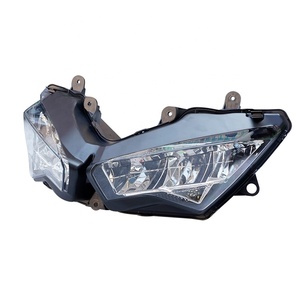 ไฟหน้ามอเตอร์ไซค์ Yongjin ความสว่างสูง สีดำ พร้อมไฟสูง/ต่ำ สำหรับ Kawasaki Ninja Z400 - Product Image 3