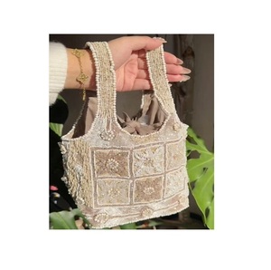 Sac à main perlé fait main de qualité supérieure avec broderie florale pour femme – Idéal comme sac à main tendance ou cadeau – Disponible au meilleur prix - Product Image 5