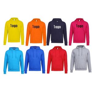 Sweat à capuche avec logo brodé personnalisé Hommes Sweat à capuche surdimensionné en coton biologique Unisexe Femmes Pulls à capuche - Product Image 1
