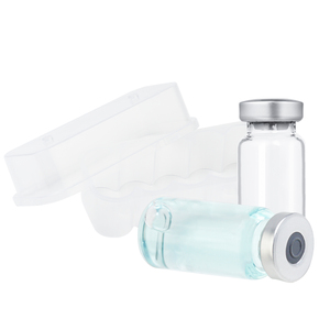 10ml Crimp Neck Sterile Glass Vial Empty Cosmetic Serum <b>Bottle</b> with Rubber <b>Stopper</b> Gold Stamping Packaging - Product Image 2