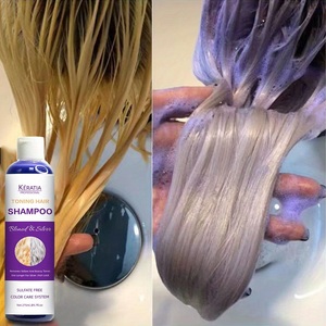 Champú Tonalizante Morado, Suavizante y Refrescante, Tónico Violeta <span class=keywords><strong>Azul</strong></span> <span class=keywords><strong>para</strong></span> Cabello Decolorado, <span class=keywords><strong>Rubio</strong></span> Helado, Plateado, Blanco, Esponjoso - Product Image 5