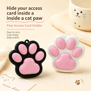 Estuche para Tarjetas de Acceso con Diseño de Pata de Gato, Impreso en 3D con PLA, Portátil, para Uso en Exteriores, Estilo Xiaohongshu, de Alta Gama - Product Image 2