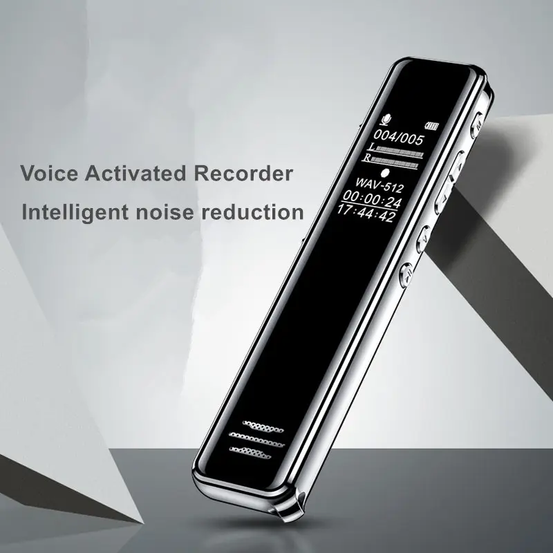 Q22 MP3 Player HD digital de alta qualidade mini gravadores de voz dispositivo de gravação de longa duração