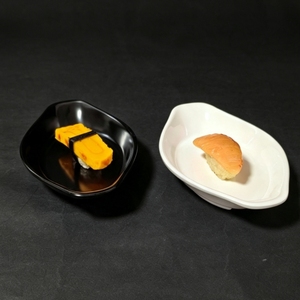 Plato <span class=keywords><strong>para</strong></span> salsa de <span class=keywords><strong>melamina</strong></span> con forma de barco, negro y blanco, irrompible, tazón pequeño <span class=keywords><strong>para</strong></span> salsas, <span class=keywords><strong>para</strong></span> restaurante, hotel, aperitivos, vajilla de mesa. - Product Image 2