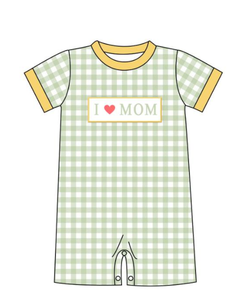 Ropa de verano para niños y niñas al por mayor, ropa floral para niños pequeños I love mom, traje para Hermanos, vestido para niños, ropa de verano fruncida - Product Image 6