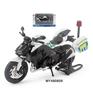 Motocicleta de Juguete a Escala 1:12, Modelo de Motocicleta con Luces y Sonido, Colección de Regalo, Simulación de Motocicleta de Policía de Aleación de Metal - Product Image 2