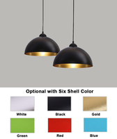 Lustre minimaliste en fer avec base E27, style nordique, pour salle à manger, restaurant, décoration rétro, luminaire suspendu
