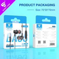 SOMIC TONE D25 Earphone Murah Berkabel 3.5mm Grosir Headphone Bass Berat In-Ear Musik Handsfree dengan Kemasan