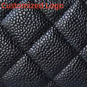 Bolsos de Hombro Cuadrados Mini de Piel Genuina Granulada Acolchada de Diseño de Lujo de Alta Gama con Cadena de Piel de Becerro y Piel <span class=keywords><strong>Caviar</strong></span> - Product Image 6